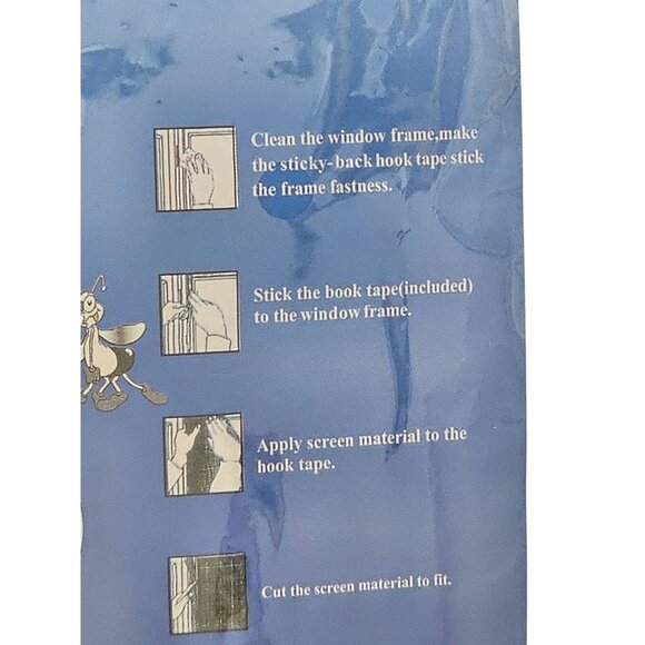 Tie Ke Mai DIY Flyscreen White 51" x 59" - Picture 5 of 8